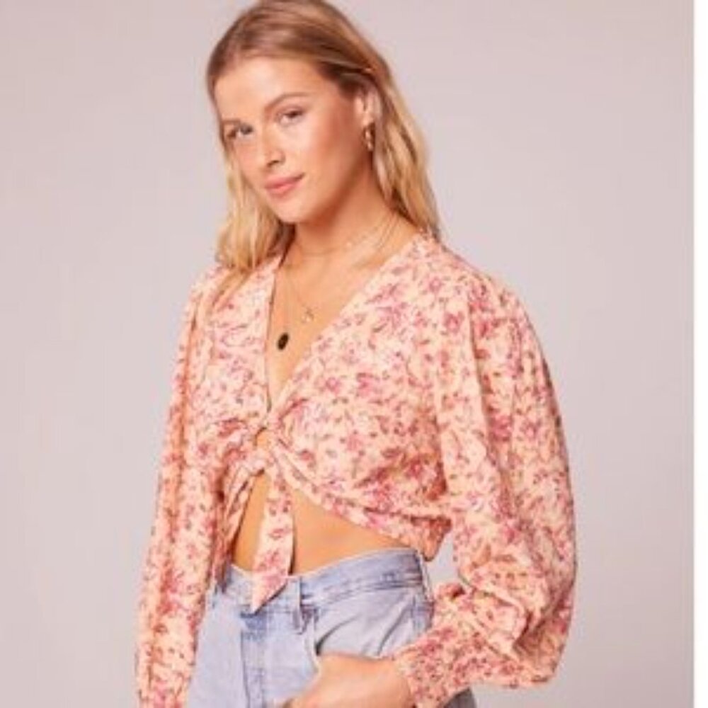 BOG Collective Cropped Blouse